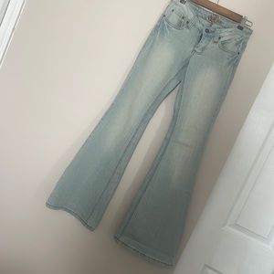 Flare jeans.